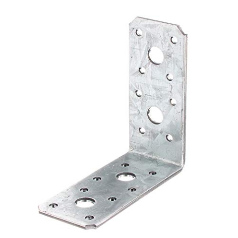 Alberts 846572 Winkelverbinder | sendzimirverzinkt | 90 x 90 x 40 mm | 50er Set
