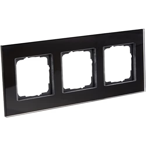 Gira 021305 Rahmen 3-fach Esprit Glas, schwarz