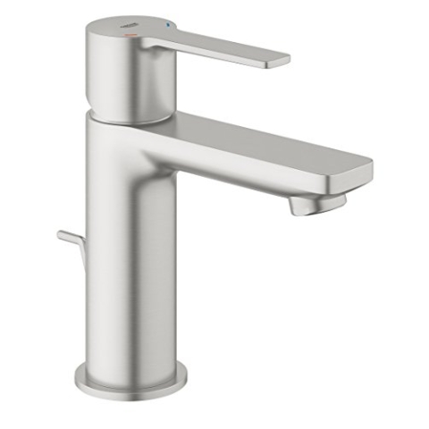 Grohe Lineare, Badarmatur - Waschtischarmatur, XS-Size, mit Zugstange, supersteel, 32109DC1
