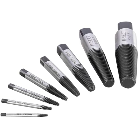 HAZET Schraubendreher-Satz 840/8 I 8-teiliges Set I Antrieb Innenvierkant 12,5 mm (1/2 Zoll) I aus Edelstahl