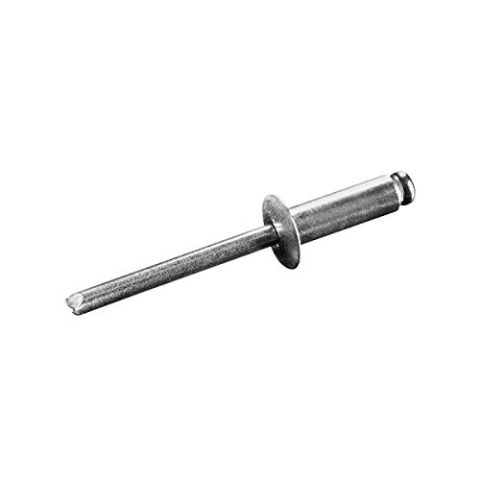 GOEBEL® - 500 x Flachkopf Nieten Aluminium/Edelstahl A2 (V2A) (Ø x L) 5,0 x 10,0 mm - Flachkopf Blindniete - Popniete - STANDARD