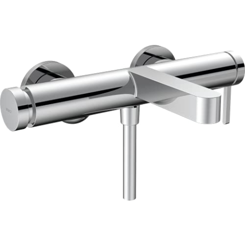 hansgrohe Wannenarmatur Finoris, Aufputz Badarmatur für 2 Funktionen, Chrom