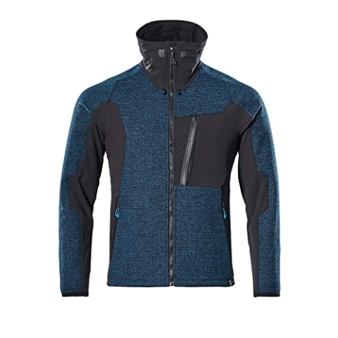 Mascot 17105-309-4409-XL Strick-Jacke mit Membran, Dunkelpetroleum/Schwarz, XL