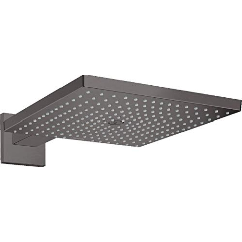 hansgrohe Duschkopf Raindance E 300 Regendusche (Kopfbrause für Wandanschluss) Brushed Black Chrome, 300x300 mm (Wandanschluss)