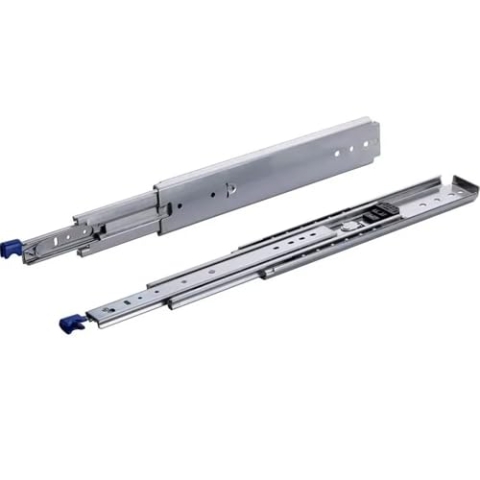 BRASOM Auszugsschienen Schwerlastauszug 250kg - 1500mm, 60 inch, Heavy Duty, Lock in/aus Schubladen Schienensystem, Kugellager, links und rechts