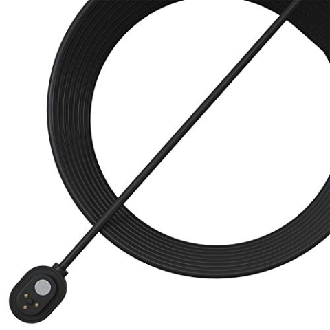 Arlo Zertifiziertes Zubehör, Magnet-Ladekabel, 7.6m, Witterungsbeständig, Kompatibel Mit Arlo Pro 3, Pro 4 (+XL), Pro 5, Ultra 2 (+XL), Floodlight, Go 2 Überwachungskamera Aussen WLAN, Schwarz