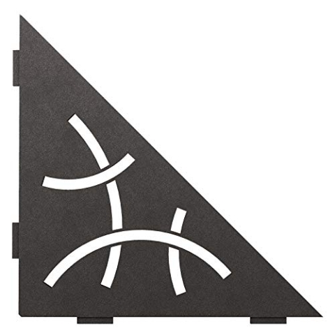 Schlüter SHELF-E-S1 210x210mm Curve Dunkelanthrazit