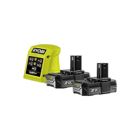 RYOBI RC18115-220 18V 2 x 2.0Ah AKKU + LADEGERÄT PACK
