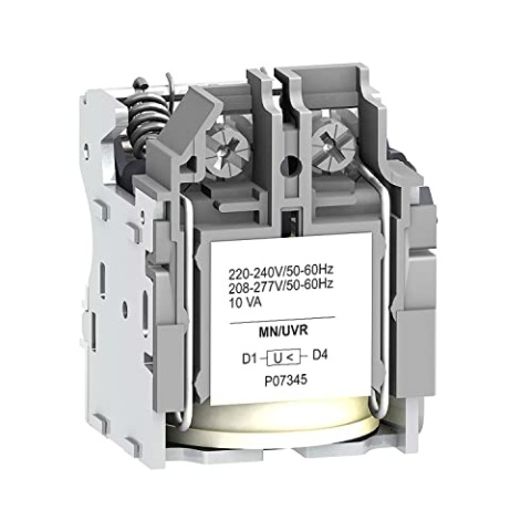 Schneider LV429407 x MN 220-240V50/60Hz 208-277V60Hz UVR NSX100-630 Leistungsschalterzubehör, Weiß