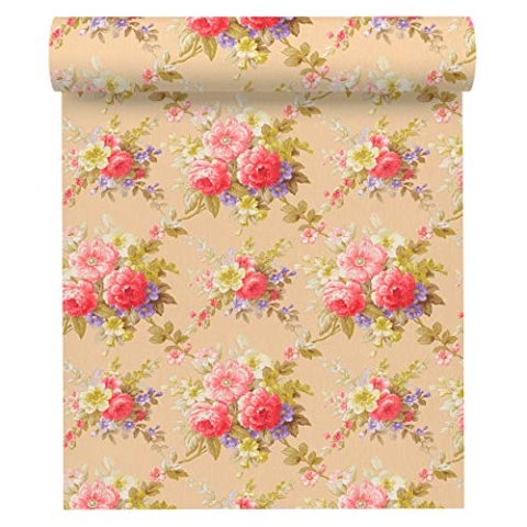 A.S. Création Vliestapete Chateau 5 Tapete mit Blumen floral 10,05 m x 0,53 m bunt metallic Made in Germany 345082 34508-2