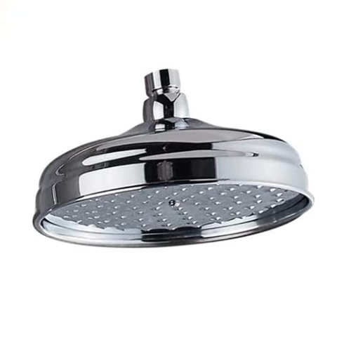 AFUDER Antik Messing rund 8 Zoll Regenduschkopf Badzubehör Ersatzduschkopf Duschkopf Regendusche (Standard 1/2 Zoll)