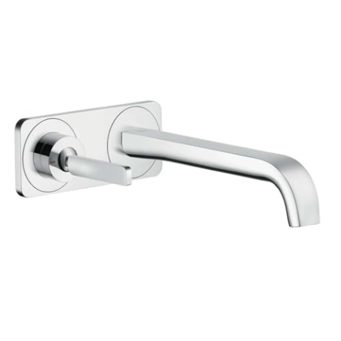 AXOR Wasserhahn Citterio Einhebel-Waschtischarmatur Unterputz, Auslauf Länge 220mm, Wandmontage, Chrom