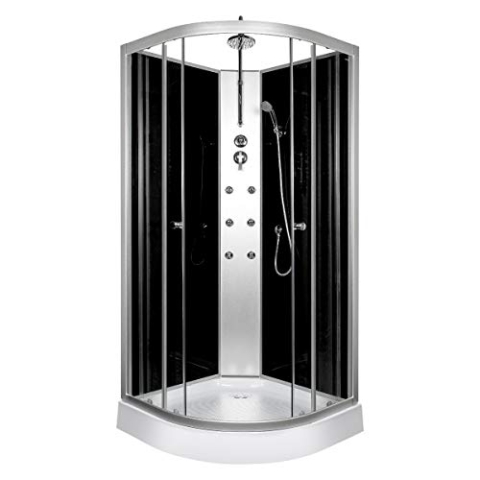 Aloni Komplette Duschkabine Komplettdusche Duschtempel Komplettkabine Eckdusche 80x80cm