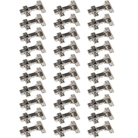 30 x SO-TECH® Topfband Topfbänder T52 Eckanschlag mit Dämpfer + Kreuzplatte Scharnier Scharniere Topfscharniere (Einzeln und als 6er, 10er, 20er oder 30er Set erhältlich!)