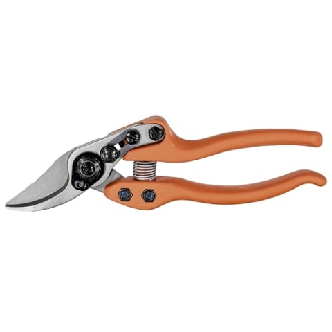 Original LÖWE 12 Bypass Gartenschere 12.104 mit kurzem Präzisionsschneidekopf - leichte Rechtshänder Rosenschere für mittlere bis große Hände ideal zum präzisen Schneiden von Pflanzen Rosen