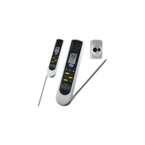 Lebensmittelthermometer PCE-IR100 HACCP "2 in 1" (IR + Kontakt), Temperaturmesser, Einstechfühler, Thermometer