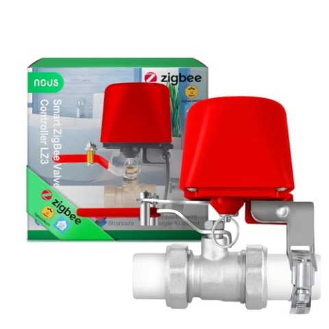 NOUS LZ3 ZigBee Wasserventil, Google Assistant, Amazon Alexa, Alexa kompatibel, NOUS Smart App, Smart Life, TUYA, Zeitschaltuhr, Wasserventil ZigBee, Bewässerungssteuerung ZigBee, MQTT, ZigBee2MQTT