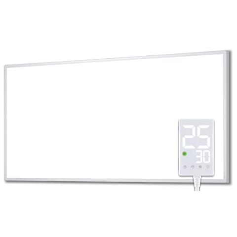 Heidenfeld Infrarotheizung HF-HP100-3 | 𝟭𝟬 𝐉𝐀𝐇𝐑𝐄 𝐆𝐀𝐑𝐀𝐍𝐓𝐈𝐄 - 1000 Watt - Bis 25 m² - Infrarot Heizkörper - Elektroheizung mit Thermostat - Überhitzungsschutz (HF-HP100-3 1000 Watt)