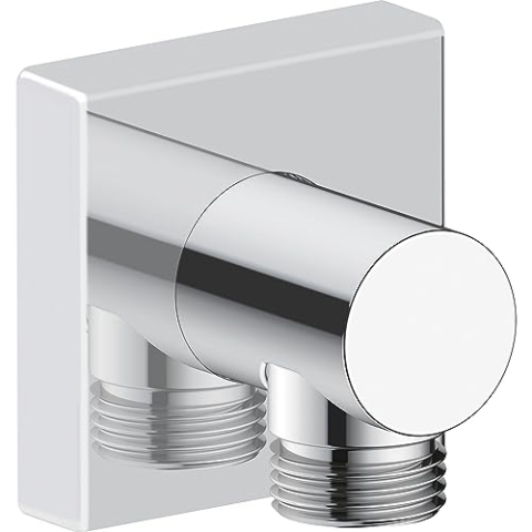 Duravit Wandanschlussbogen, eckig, UV06300110, Farbe: Chrom