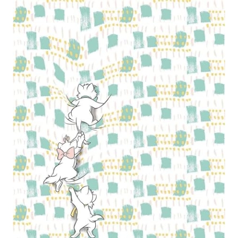 Komar Disney Vlies Fototapete | Kitty Climbers | Größe: 250 x 280 cm (Breite x Höhe), Bahnbreite 50 cm | Tapete, Wandbild, Dekoration, Wandbelag, Kinderzimmer, Schlafzimmer | DX5-021, bunt