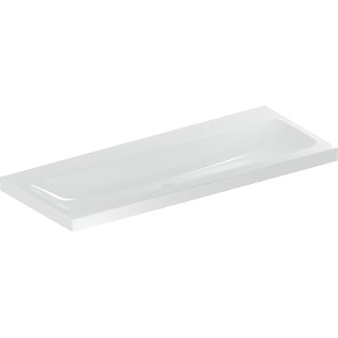 Geberit iCon Light Waschtisch, 120 cm x 48 cm, ohne Hahnloch, ohne Überlauf,501837, 501.837.00.8, Farbe: Weiß