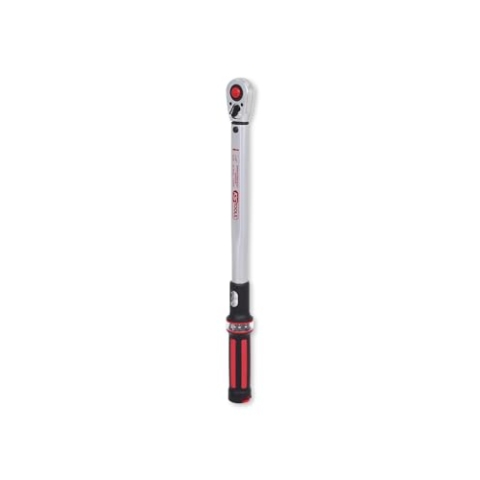 KS Tools 516.6542 1/2" ERGOTORQUEprecision Ratschen-Drehmomentschlüssel, 40-200Nm, Auslösegenauigkeit +/- 3%, für kontrollierten Rechtsanzug, 36-Zahn Ratschenmechanismus, rot