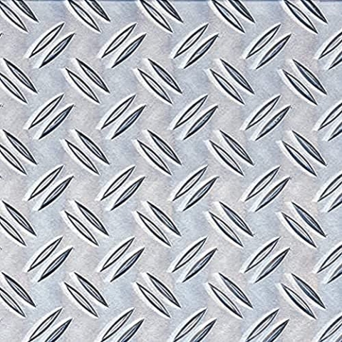 Alberts 466770 Strukturblech | Riffel-Prägung | Aluminium, natur | 600 x 1000 x 2,5 mm