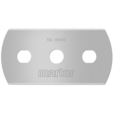 MARTOR 250 x INDUSTRIEKLINGE, Ersatzklingen Cuttermesser, Sicherheitsmesser, 22 mm, Scharf, Im Spender, 4-fach Nutzbar, NR. 36020