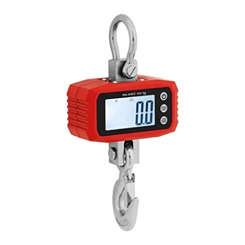 Steinberg Systems SBS-KW-1000N Kranwaage 1000 kg / 100 g LCD Hängewaage Zugwaage Kranwaage 1000 kg
