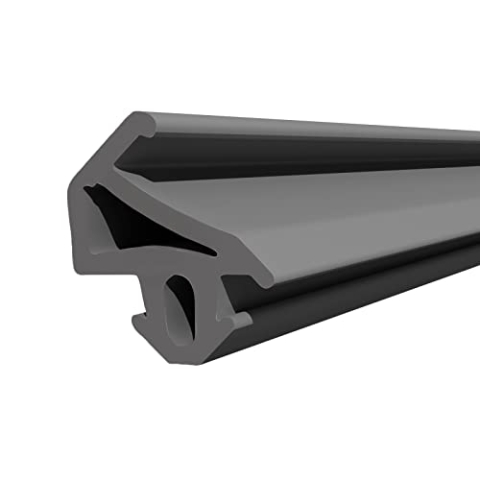 DQ-PP Fensterdichtung | Schwarz | 100 m | S-1155 | Für PLUS-TEC PVC Fenster | Gummidichtug Dichtband | Kunststofffensterdichtungen | Profildichtung Türdichtung