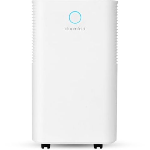 Bloomfold Luftentfeuchter 12L/Tag – Leistungsstarker Entfeuchter für Wohnräume, Keller & Badezimmer – Mit Wäschetrocknungsfunktion & Kompaktem Design