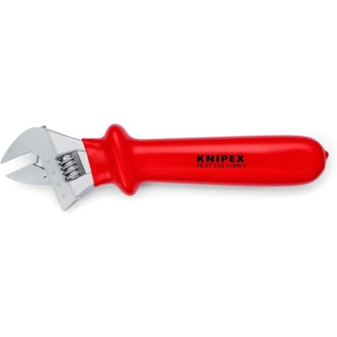 KNIPEX Rollgabelschlüssel tauchisoliert verchromt 260 mm 98 07 250