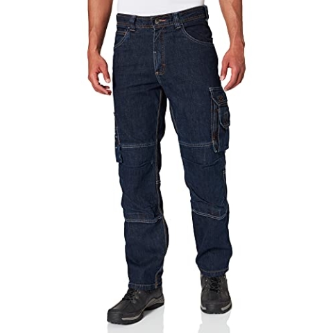 DASSY® Knoxville Stretch-Arbeitsjeans mit Kniepolstertaschen - Größe 50 - JEANSBLAU