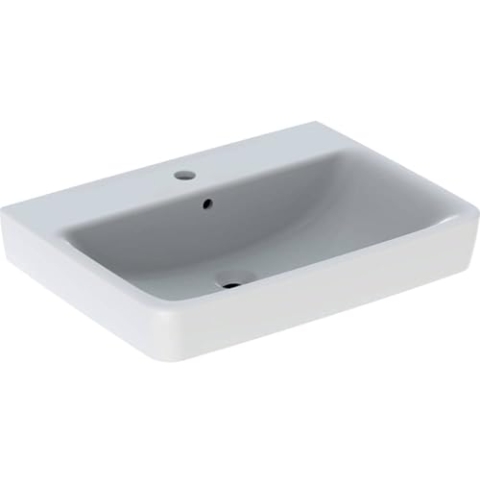 Geberit Waschtisch Renova PLAN mit Hahnloch mit Überlauf 650x480mm weiß