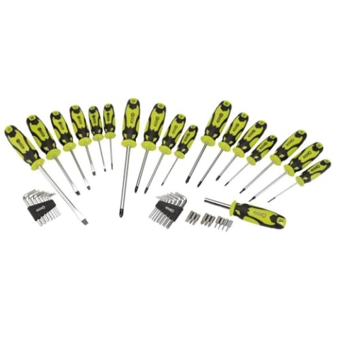 DRAPER 864/44/G Schraubendreher/Hex Schlüssel und Bit Set, blau, Set 44-teilig