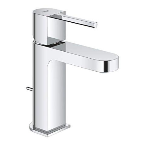 GROHE Plus | Badarmaturen - Einhand-Waschtischbatterie, S-Size | chrom | Zugstangen-Ablaufgarnitur | 32612003