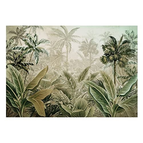 WallArena - Vlies Fototapete Wald Amazonia Dschungel Tropische Natur Pflanzen 416x254 cm - Fototapeten - Tapeten - für Wohnzimmer Schlafzimmer - Vliestapete Wandtapete Tapete 3D Effekt- inkl. Kleister