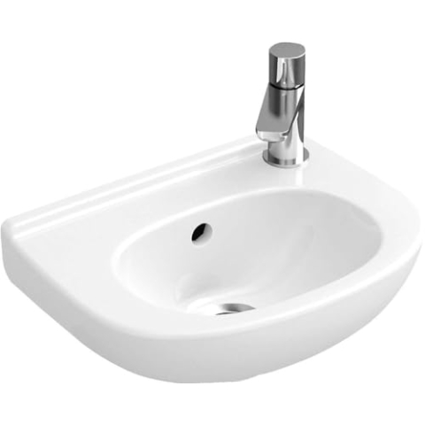 Villeroy & Boch O.Novo Waschbecken 36x27,5 cm ohne Hahnloch mit Überlauf Weiß