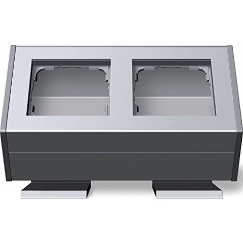 Gira 119226 Profil 55 2-fach aluminium