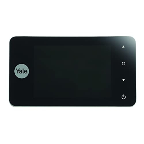 Yale Digitaler Türspion Memory Plus 4500 - Erfasst Bilder - integrierte Türklingel - Live-Ansicht - Silber