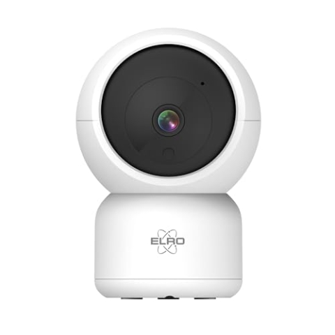 ELRO CI5000 Innen WiFi IP Überwachungskamera mit Bewegungssensor und Nachtsicht - Full HD 1080P Überwachungskamera mit Sirene
