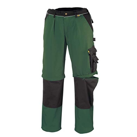 teXXor 2-in-1 Arbeitsbundhose Canvas 320 mit Cordura, 20-008355-54,Grün( Green/Black) ,54