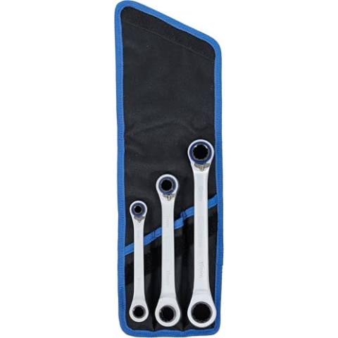 BGS 1556 | Ratschen-Ringschlüssel-Satz | umschaltbar | "4-in-1" | 3-tlg.