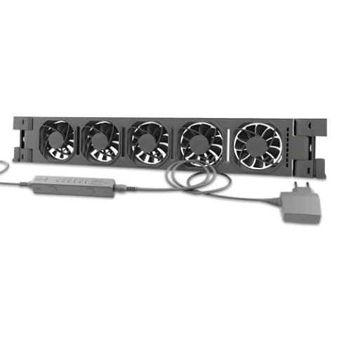 Heatfan 5 Pro – Universeller Smart-Radiatorventilator, Energiesparend, Ultra-Leise, Effiziente Wärmeverteilung, Passt Auf Alle Radiatoren, Reduziert Gas Kosten Um Bis Zu 30%, Single Set - Black