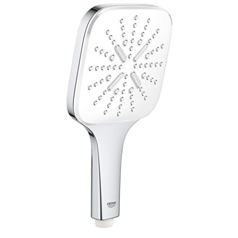 GROHE Rainshower 130 SmartActive Cube | Handbrause 3 Strahlarten | moon white | 26551LS0