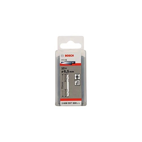 Bosch Pro Doppelendbohrer HSS-G geschliffen (10 Stück, Ø 6,5 mm)