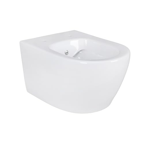 Aloni Spülrandloses Wand Hänge WC mit Taharet/Bidet/Dusch-WC Funktion Weiß