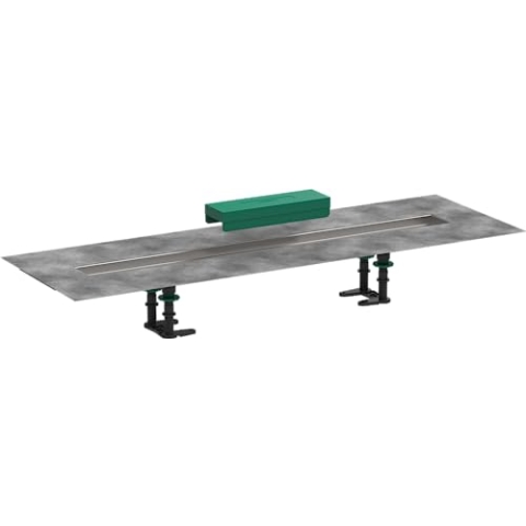 hansgrohe Installationsset 800mm RainDrain für hansgrohe Duschrinnen Fertigsets (RainDrain Rock und RainDrain Match), Bodenablauf Dusche