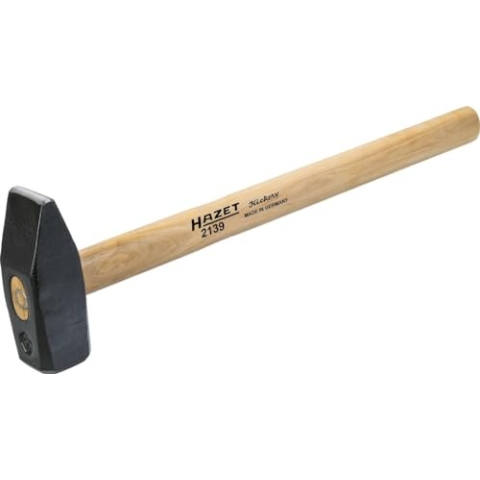 HAZET Vorschlaghammer 2139-1 I 3 Kg geschmiedeter Hammerkopf I Hickorystiel I 600 mm I Vielseitig einsetzbar