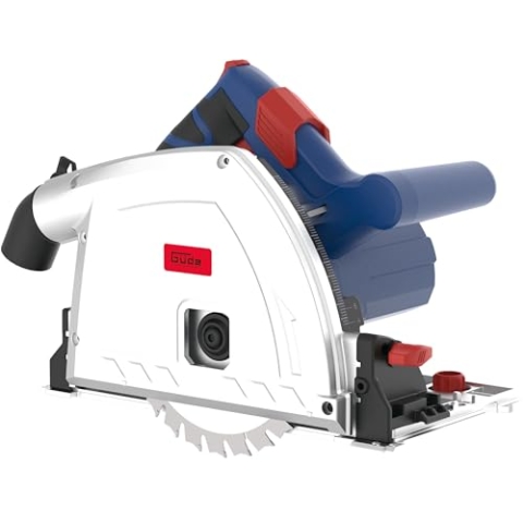 Güde 58232 Tauchkreissäge TS 57-1400 KE Set (1400 W, Sägeblatt-Ø 165 mm, Paralleler Tauchmechanismus, Winkelverstellung von 0° bis 47°)
